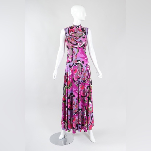 VICTORIA ROYAL Psychedelic Ultra Wide Leg Jumpsuit - Picture 1 of 9